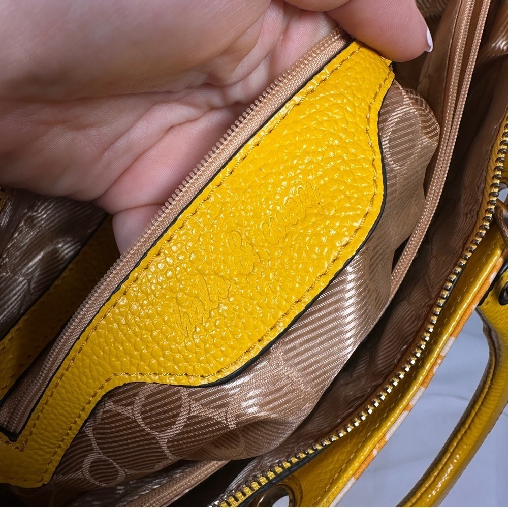 Halo & Way Ankara Wax Print Leather Tote Yellow Green Heels Bag Boho Retro Y2K - Picture 10 of 12